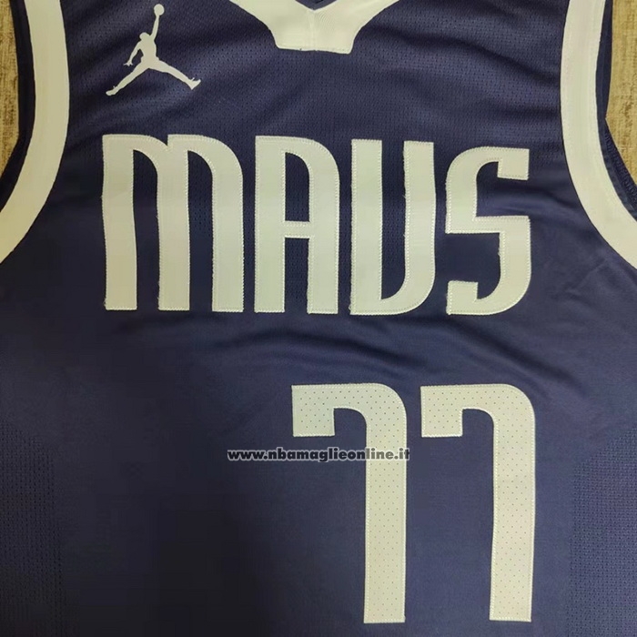 Maglia Dallas Mavericks Luka Doncic #77 Statement Autentico 2022-23 Blu